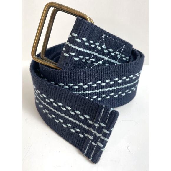 Unbranded Accessories - Womens Woven Belt Womens Blue Size 22 Plus D Ring Canvas Boho Durable